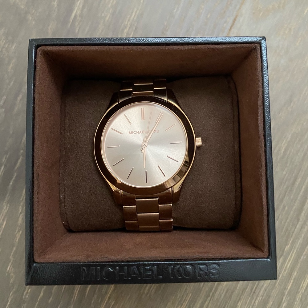 Michael Kors Slim Runway Rose Gold Watch